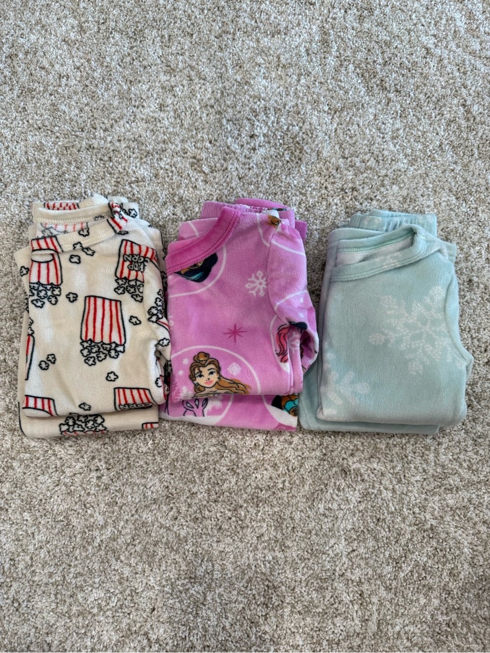 Girls Fuzzy Pajamas Set